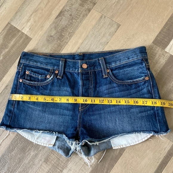 Levi's 501 Button Fly Cutoff Denim Jean Shorts Cheeky EB - Picture 9 of 14